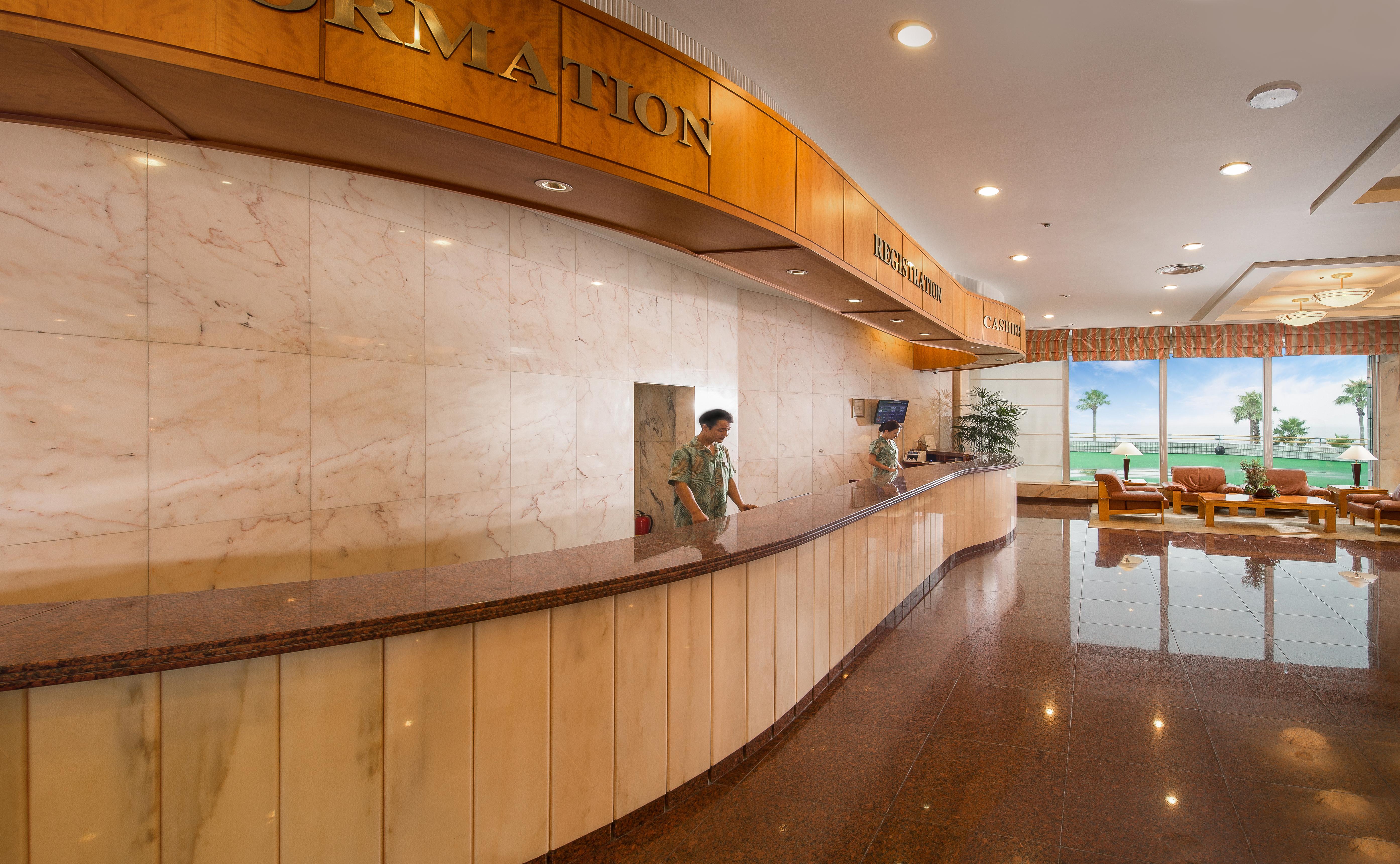 Seogwipo Kal Hotel Екстериор снимка Reception desk at a hotel